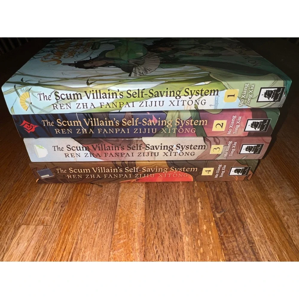 The Scum Villain's Self-Saving System Vol 1-4 MXTX Danmei Light Novel Set